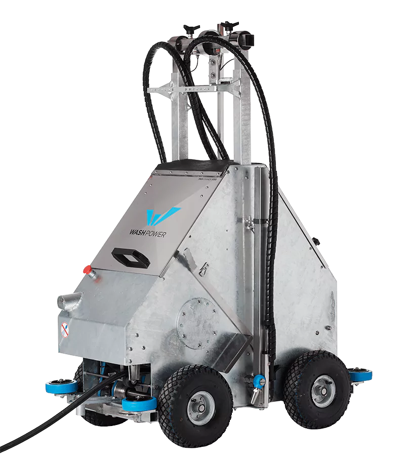 Washing robot for cleaning at pig farms