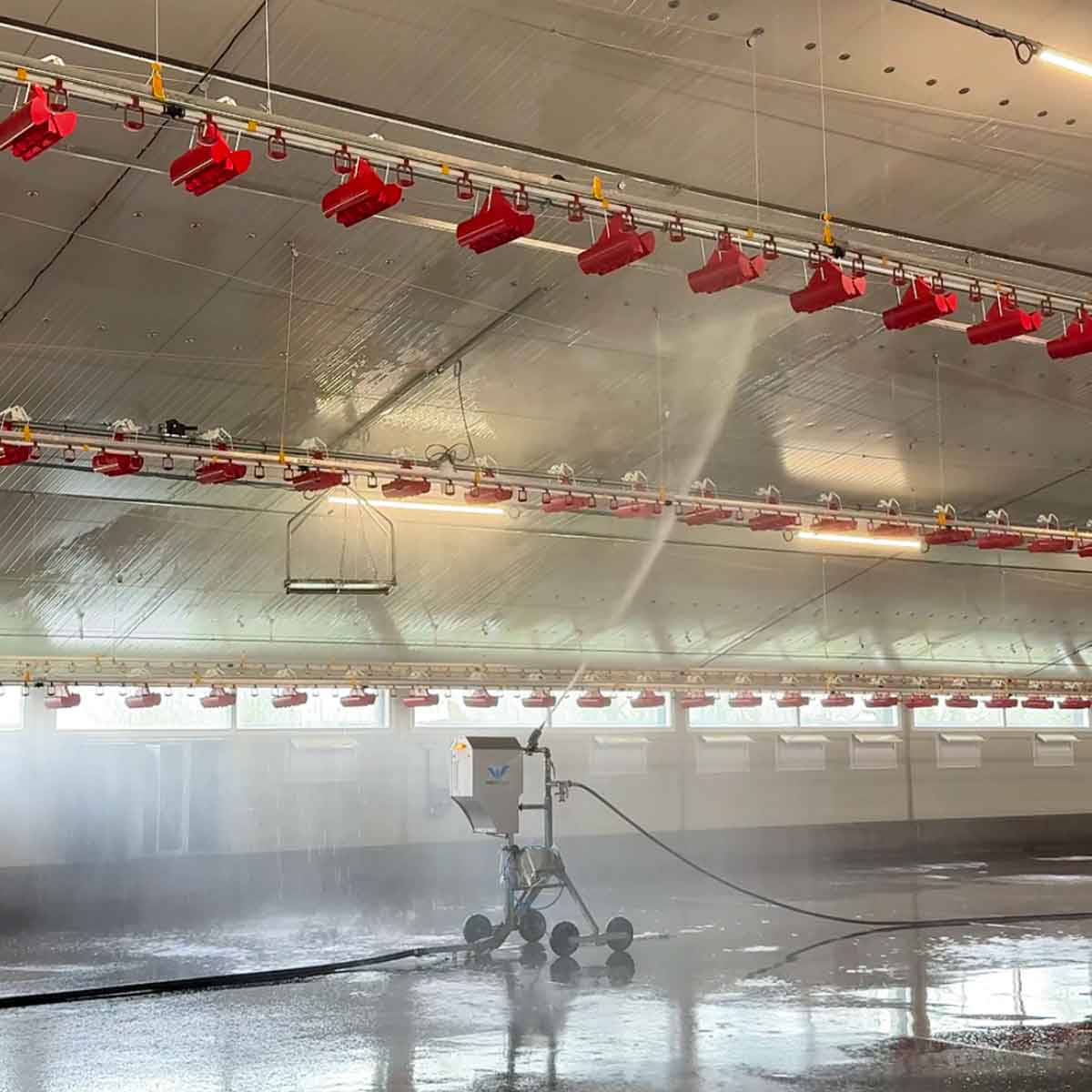 Robot de lavage P200 pendant un cycle